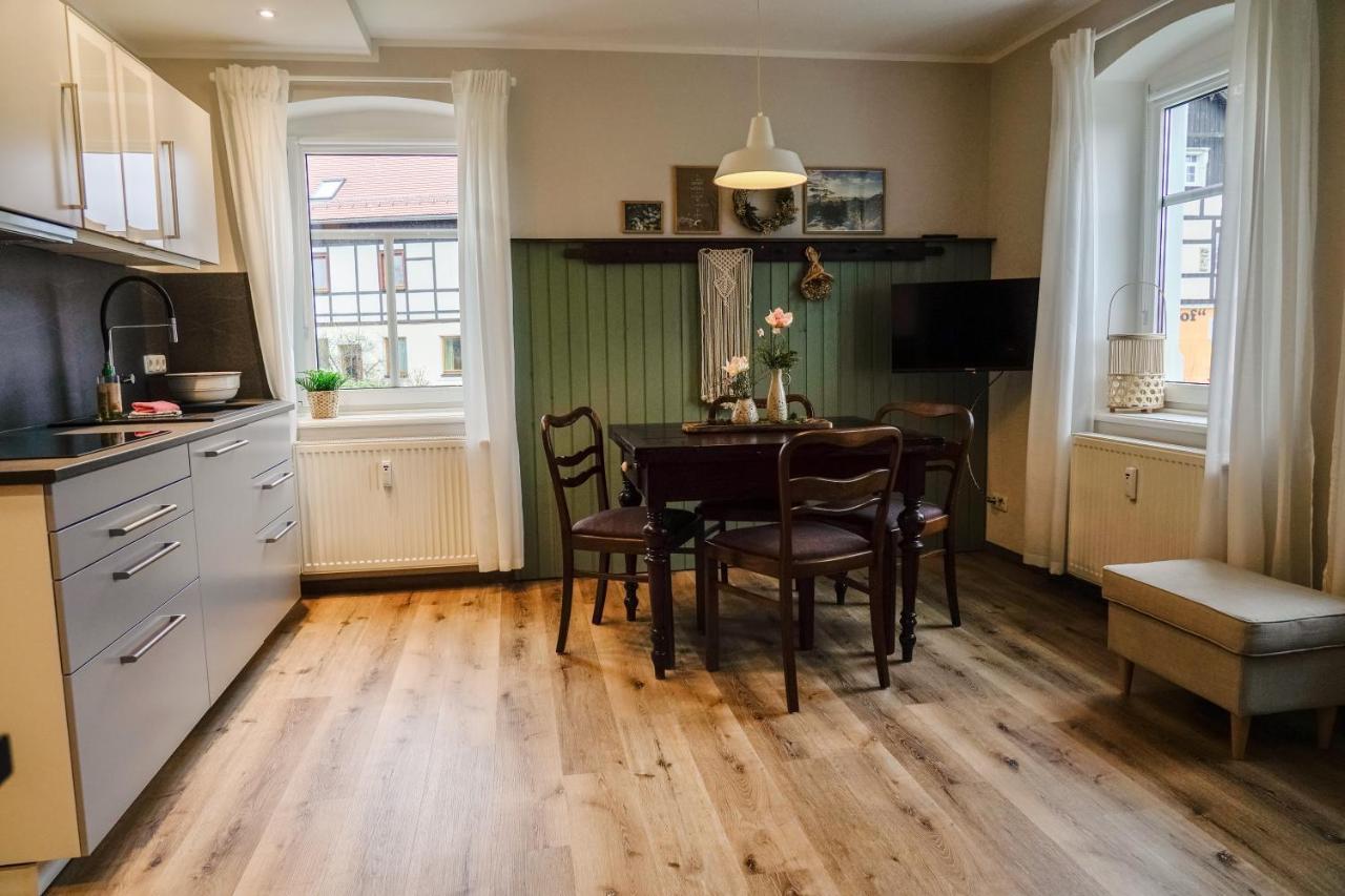 Urlaubsfreude Biedermann Haus Gluecksstein Ferienwohnung Smaragd Bad Schandau Eksteriør billede