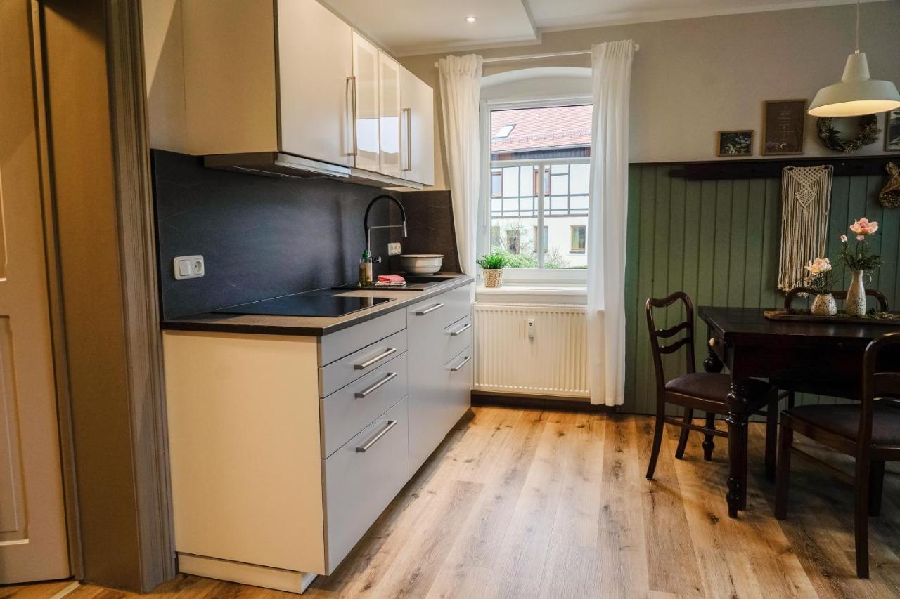 Urlaubsfreude Biedermann Haus Gluecksstein Ferienwohnung Smaragd Bad Schandau Eksteriør billede